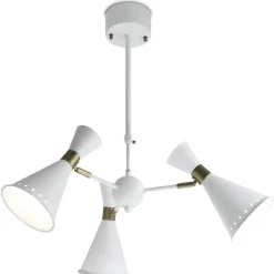 Sessak kattospotti Ayla 3-os hiekanvalkoinen/messinki