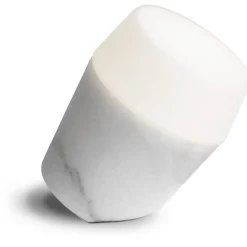 Sessak pöytävalaisin Louhi valkoista marmoria