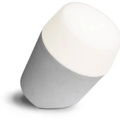 Sessak pöytävalaisin Louhi betoninvärinen / valkoinen