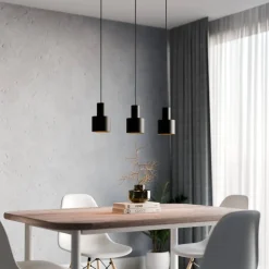 Sessak riippuvalaisin Brooklyn Ø12 cm musta