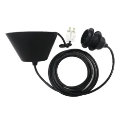 Sessak valaisinkaluste E27 musta 3 m