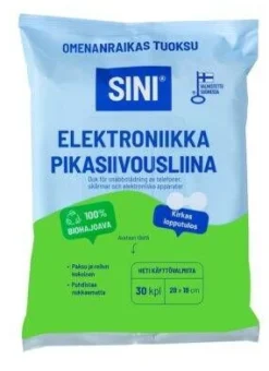 Sini pikasiivousliina elektroniikka 28x18 cm 30 kpl omena