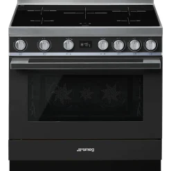 Smeg induktioliesi monitoimiuunilla CPF9IPAN Portofino antrasiitt