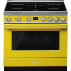 Smeg induktioliesi monitoimiuunilla CPF9IPYW Portofino keltainen
