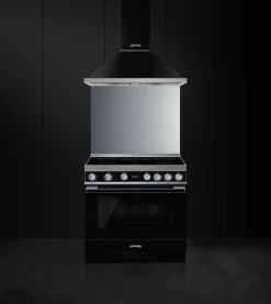 Smeg induktioliesi monitoimiuunilla CPF9IPBL Portofino musta