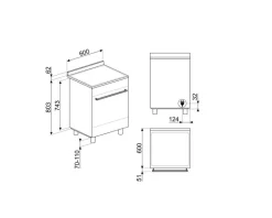 Smeg liesi 60 cm C6IPX9-1 teräs