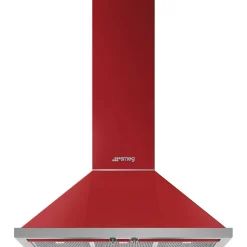 Smeg liesituuletin KPF9RD Portofino 90 cm punainen seinämalli