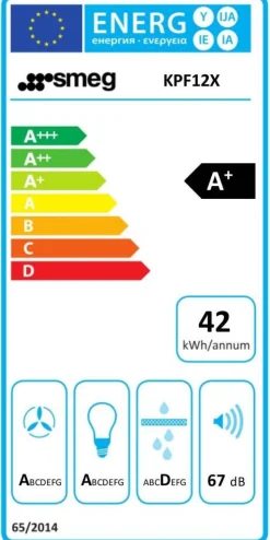 Smeg liesituuletin Portofino 120 cm teräs
