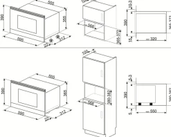 Smeg mikro MP322X1 integroitava  teräs
