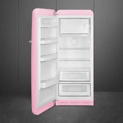 Smeg retrojääkaappi FAB28LPK5 153 cm, vaal. pun., vasen