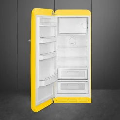 Smeg retrojääkaappi FAB28LYW5 153 cm, kelt., vasen