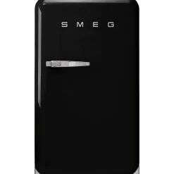 Smeg retrojääkaappi FAB10RBL5, musta, oikea