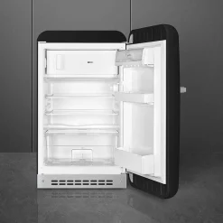 Smeg retrojääkaappi FAB10RBL5, musta, oikea