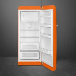 Smeg retrojääkaappi FAB28ROR5 153 cm, oranssi, oikea