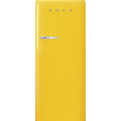 Smeg retrojääkaappi FAB28RYW5 153 cm, kelt., oikea