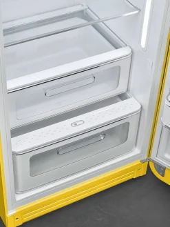 Smeg retrojääkaappi FAB28RYW5 153 cm, kelt., oikea