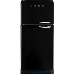 Smeg retrojääkaappi-pakastin FAB50RBL5, musta, vasen