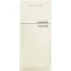 Smeg retrojääkaappi-pakastin FAB50RCR5, kerma, vasen