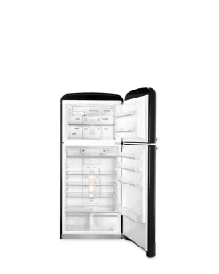 Smeg retrojääkaappi-pakastin FAB50RBL5, musta, oikea