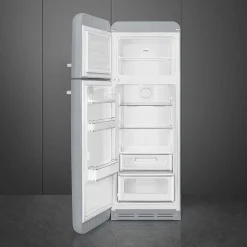 Smeg retrojääkaappipakastin FAB30LSV5 hopea, vasen
