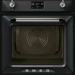 Smeg SOP6902S2PN 60cm yhdistelmähöyryuuni Viktoria, musta