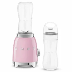 Smeg tehosekoitin kahdella 600 ml pullolla, PBF01PKEU pinkki