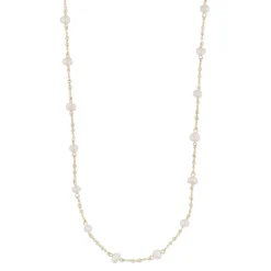 Snö of Sweden kaulakoru Julie 42, kulta/valkoinen