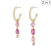 Snö of Sweden korvakoru Ellie, kulta/mix fuksia