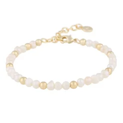 Snö of Sweden rannekoru Julie, kulta/valkoinen