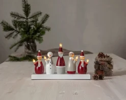 Star Trading 5-haarainen kynttelikkö Tomtefamilj