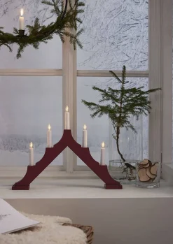 Star Trading kynttelikkö Alma 5 l punainen