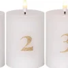 Star Trading LED-kynttilä Flamme Advent valkoinen 4 kpl