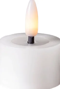 Star Trading LED-kynttilä Flamme Flow 4 cm valkoinen 2 kpl