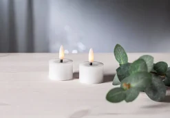 Star Trading LED-kynttilä Flamme Flow 4 cm valkoinen 2 kpl