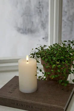 Star Trading LED-kynttilä Flamme Flow 15 cm valkoinen