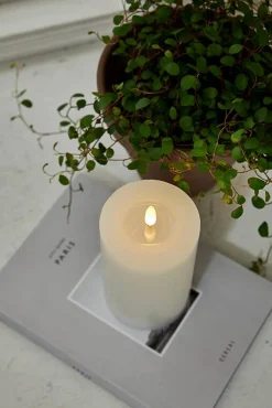 Star Trading LED-kynttilä Flamme Flow 15 cm valkoinen