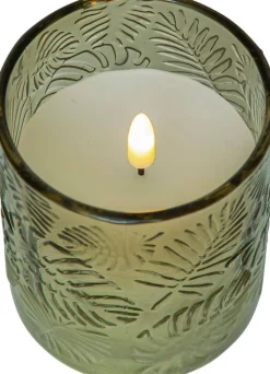 Star Trading LED-kynttilä Flamme Leaf 10 cm vihreä