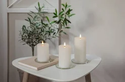 Star Trading LED-kynttilä Flamme Flow 12,5 cm valkoinen