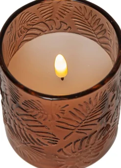 Star Trading LED-kynttilä Flamme Leaf 10 cm ruskea