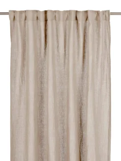 Svanefors verhot Julie 145x280 cm pellava/valkoinen 2 kpl