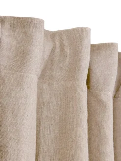 Svanefors verhot Julie 145x280 cm pellava/valkoinen 2 kpl