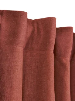 Svanefors verhot Julie 145x280 cm tiilenpunainen 2 kpl