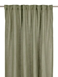Svanefors verhot Julie 145x280 cm sammaleenvihreä 2 kpl