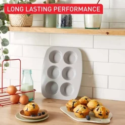 Tefal muffinivuoka 6 kuppia Ceramik 27,5x22,5 cm