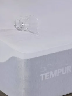 TEMPUR 140x210x25 cm muotoonommeltu suojalakana Organic Cott