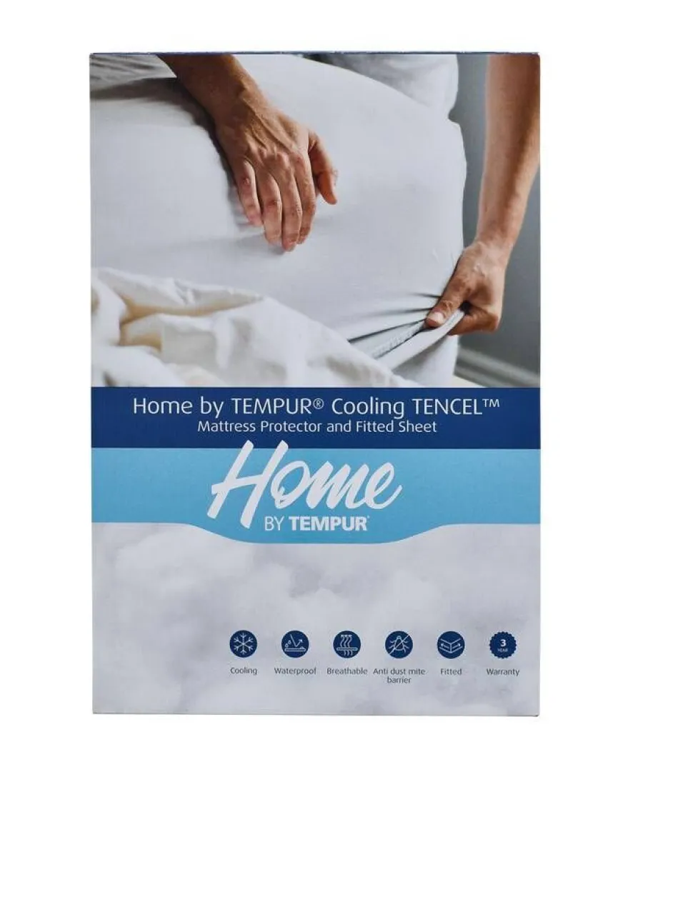 TEMPUR 120x220x31 cm muotoonommeltu suojalakana Cooling TENC