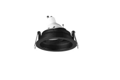 Trio Lighting alasvalo Kenai GU10 9 cm mattamusta pyöreä