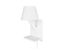 Trio Lighting Comfort seinävalaisin E14 mattavalkoinen latau