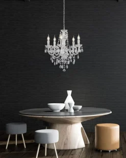 Trio Lighting kattokruunu Luster 5-os E14 kirkas