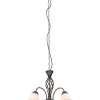 Trio Lighting kattokruunu Rustica 3-os E27 rustiikki